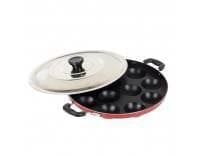 Appam Maker Non Stick with lid 12 pits, at Rs.251.