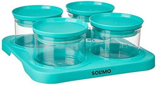 Amazon Brand - Solimo Airtight Plastic Storage Container Set...