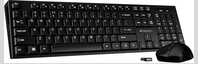 Amazon | Zebronics Wireless Keyboard & Mouse Combo @799
