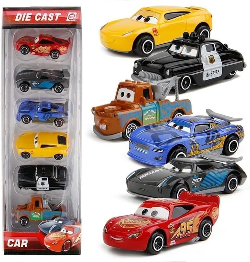 🔥🔥Galaxy Hi-Tech Mini Metal Die Cast Car Toy Vehicle Play Set of 6