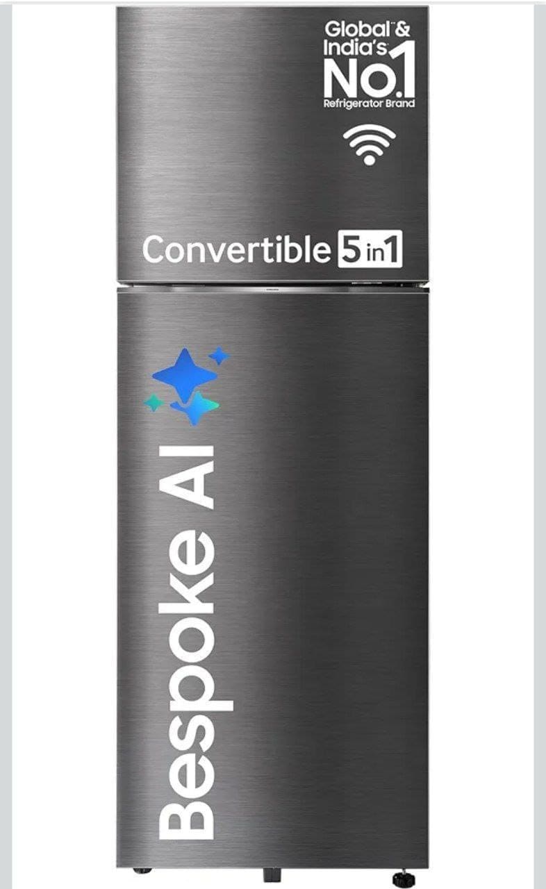 Samsung 350 L, 3 Star, Convertible 5-in-1, Digital Inverter, Frost Free Double Door, WiFi Enabled Bespoke AI Refrigerator at ₹32990