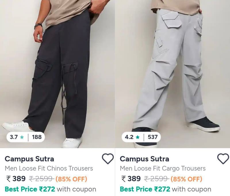 Myntra | 👕 Campus Sutra Clothing - Up to 85% Off!