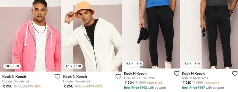 Myntra Loot : Kook N Keech Clothing Under ₹299.