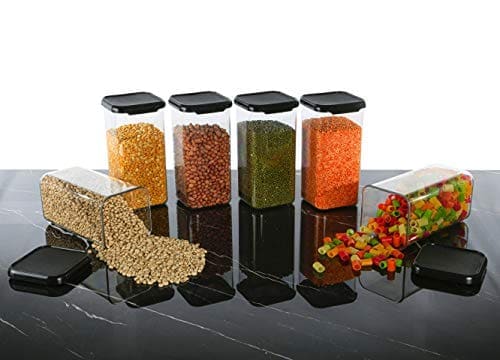 Nestland Airtight Kitchen Food Storage Containers Set of 6-1...