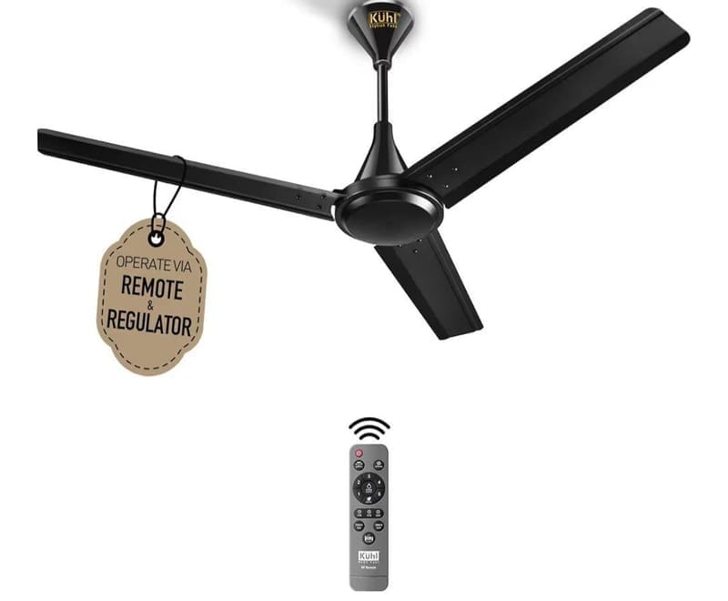 KUHL Fest B1 1200MM Power Saving BLDC Ceiling Fan | 28W | Black at ₹2199