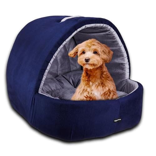 Amazon Basics Premium Medium Size Dog and Cat Cave Pet Bed |...