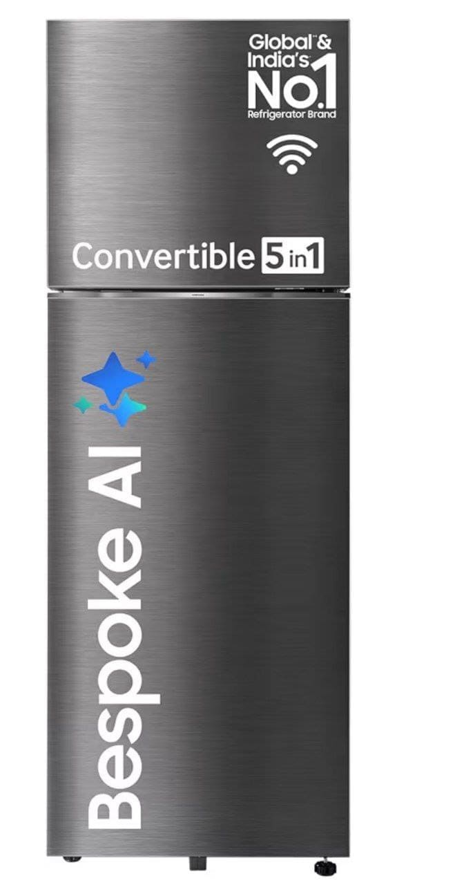 Samsung 350 L, 3 Star, Convertible 5-in-1, Digital Inverter, Frost Free Double Door, WiFi Enabled Bespoke AI Refrigerator at ₹32990