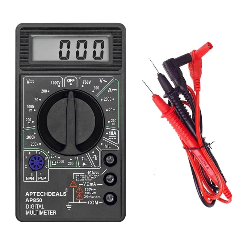 🔥🔥APTECH DEALS Digital Multimeter LCD AC DC Measuring Voltage Current (2000 Counts)