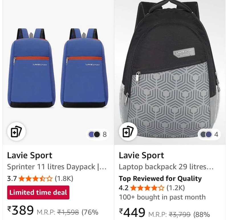 Lavie Sport Bags & Backpacks upto 88% off