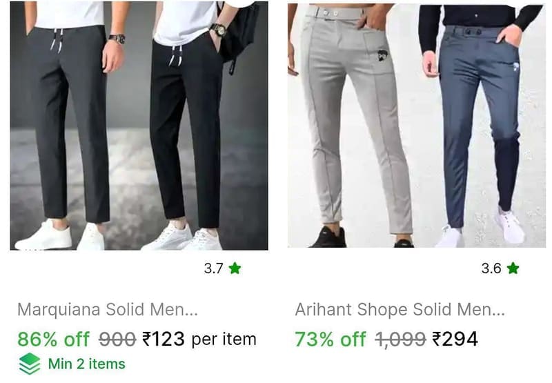 Men's Track Pants From ₹123