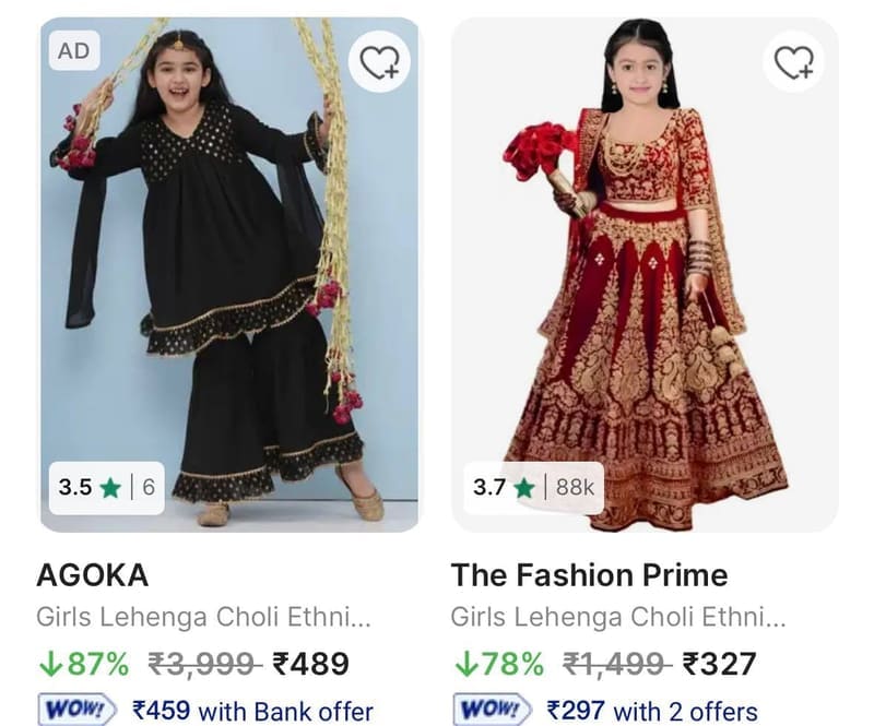 KIDS ETHINIC WEAR UPTO 90% OFF