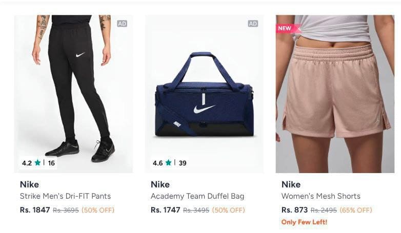 Nike Min. 50% + Extra 20% OFF : https://myntr.it/8Mu8Hr8