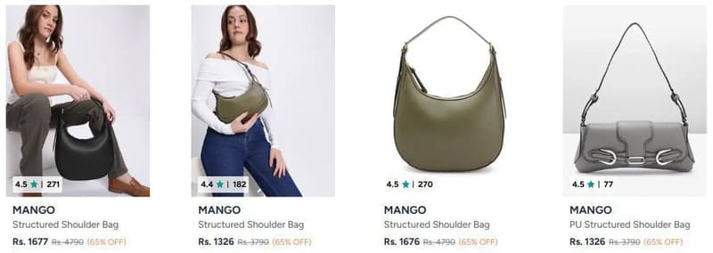 Mango Handbags upto 65% off