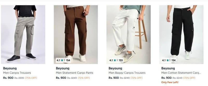 Upto 75% Off On Beyoung Men's Clothing.