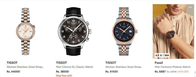 Myntra : 🔥 Luxe Watches Litmited Time Deal 🔥