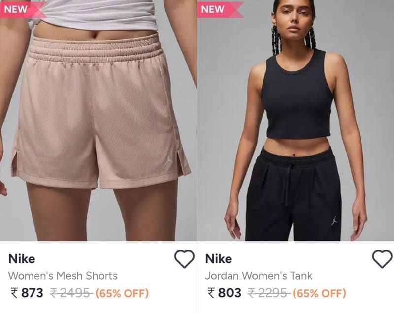 Nike upto 65% off
