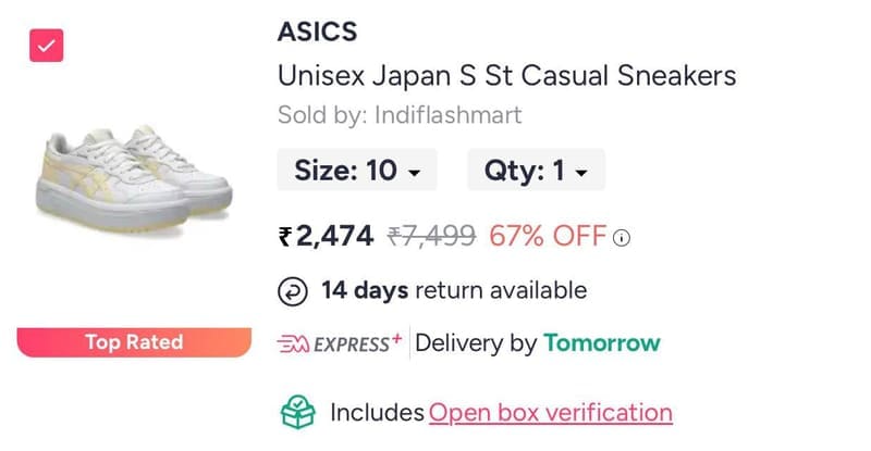 Asics Japan S Sneaker for ₹2,474