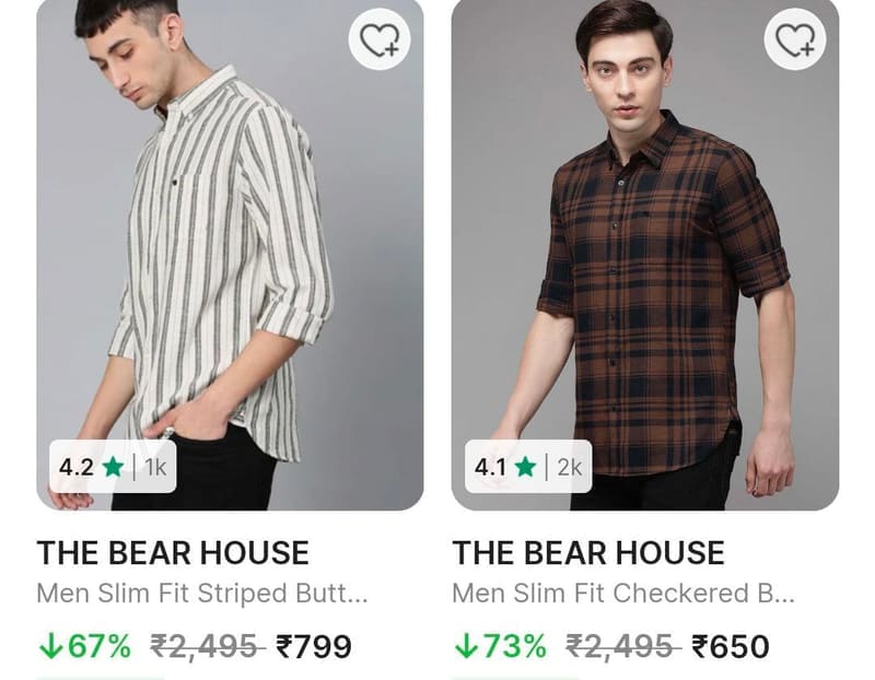 Bear House Clothing Flat 70% Off