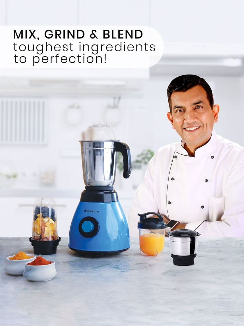 Wonderchef Acura Blue Stainless Steel Powerful Copper Motor ...