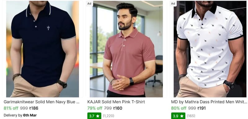🔥  Men's Polo T Shirts