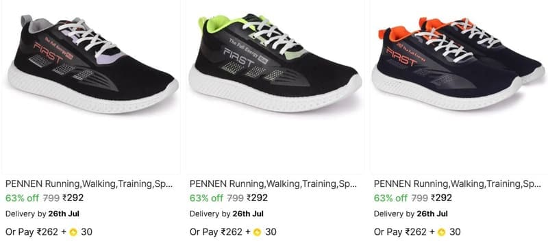 🔥  LOOT : Shoes From ₹292