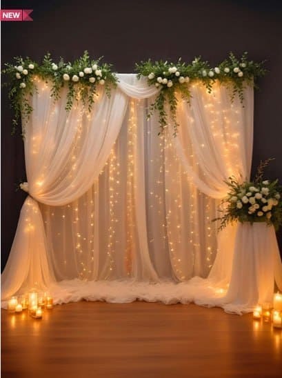 🔥 Myntra Home Decor Deal – Bubble Trouble Backdrop With String Lights ✨🏠