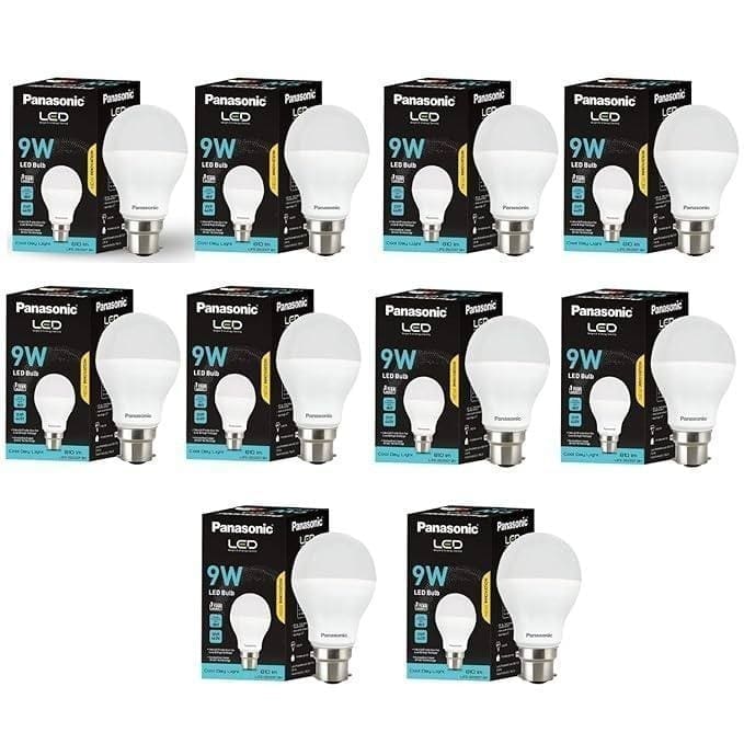 Panasonic Dura Saver 9W LED Bulb,(Pack of 10) at Rs.459.
