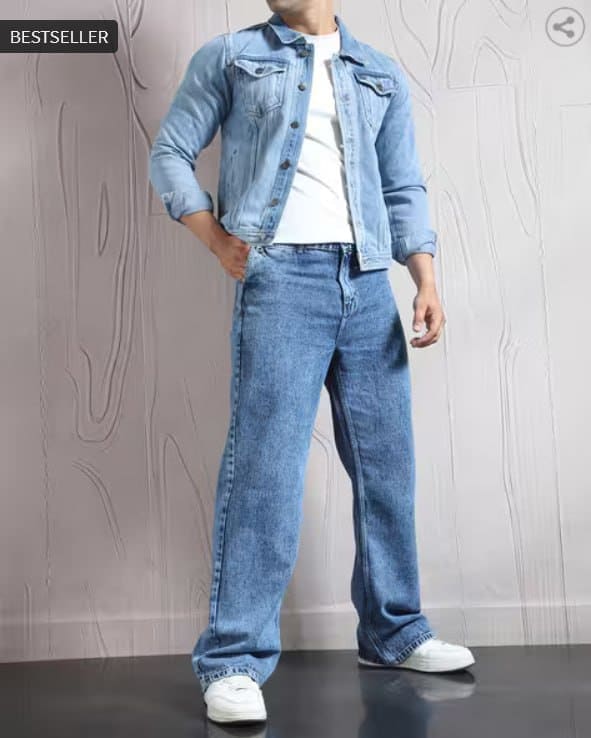 🔥 SHEIN Panelled Denim Jacket 🧥💙