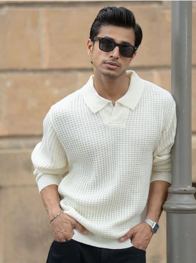 🔥 Powerlook Men's Cable Knit Pullover 🧶❄️