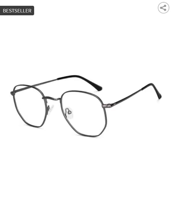 🔥 LENSKART BLU Unisex Geometric Frame Computer Glasses – LB E18339 👓✨