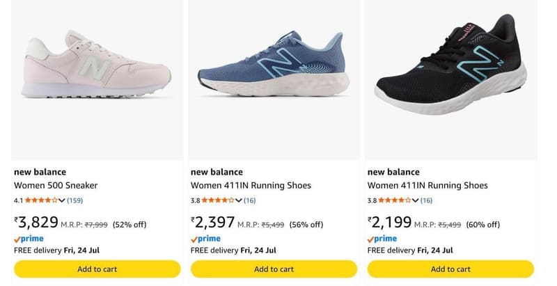 Upto 64% Off On New Balance Shoes