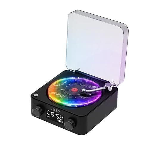 🛒 Acer DreamWave Bluetooth 5W Speaker with Built-in 1500mAh Battery | TF Card & AUX Support | Water Ripple Night Light, White Noise Sound Machine, RGB Ambient Lamp, Portable Bedside Device
