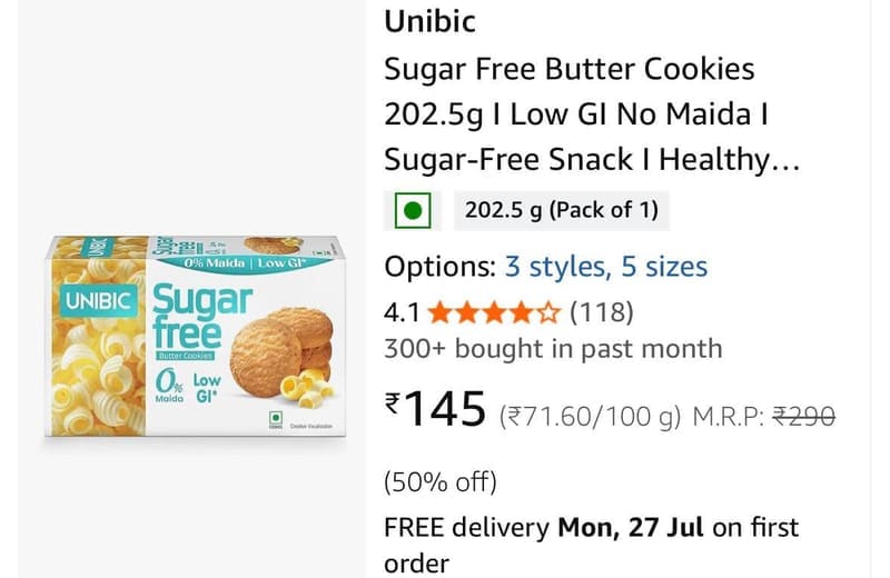 Upto 50% Off On Unibic Biscuits.