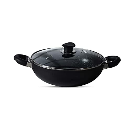 BERGNER Essential Plus 5-Layer Non-Stick 20cm Kadai with Gla...