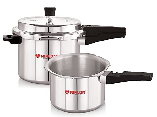 NIRLON Combo Induction Base Outer Lid Aluminium Pressure Coo...
