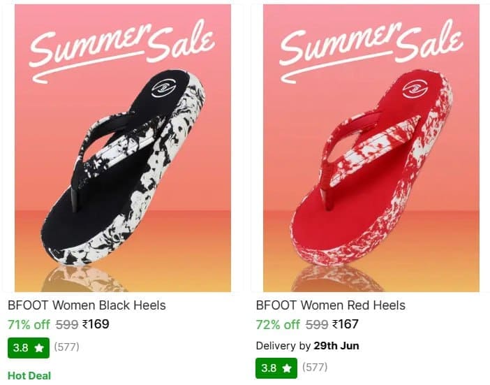 🔥  Women's Heels From ₹167