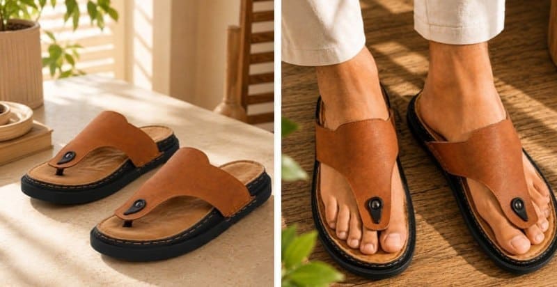 🔥 SERVER Men Suede Comfort Sandals 👣
