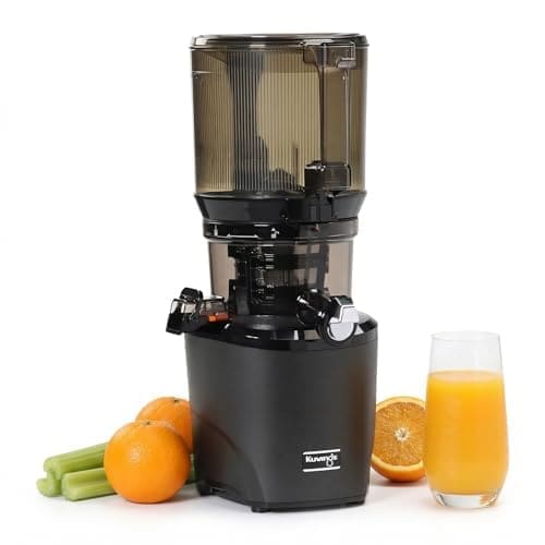 🛒 kuvings AUTO10 Black Cold Press Juicer, New Launch, Ultimate Hands-Free Whole Slow Juicer, Just Load Ingredients & Extract Juice at Press of a Button, Auto Cutting, 12 Years Warranty