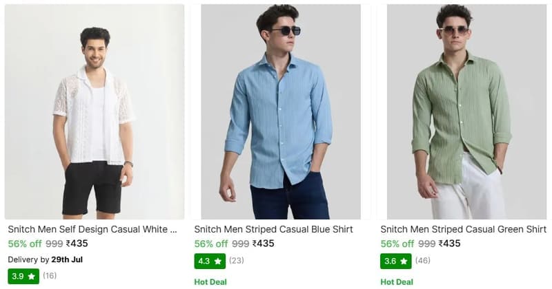🔥  Loot : Upto 85% Off On Snitch Clothing.