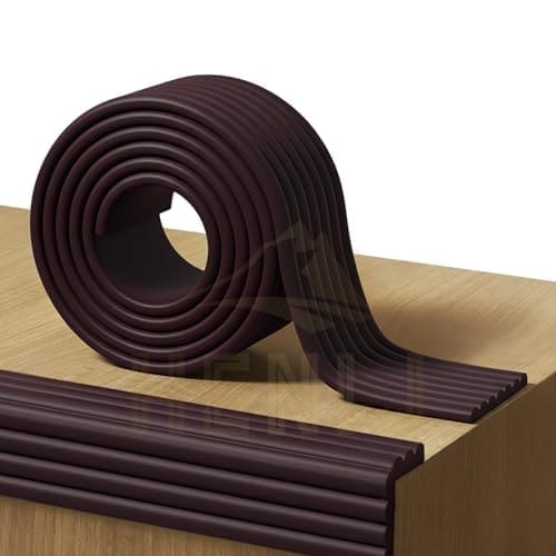 🛒 HENIJ Soft Extra Dense Furniture Table Wall Edge Protectors Foam Baby | Safety Bumper Guard Protector, Table Protection Strip, Kids Safety Corner Strip (6.5 Ft Long, 8 CM Wide, Brown, Pack of 1)