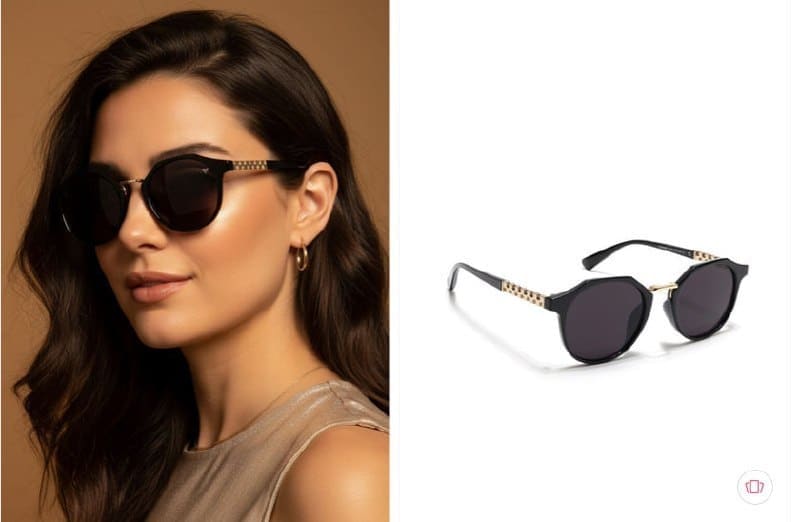 🕶 Voyage Women Round Sunglasses with UV Protected Lens – 72% OFF ✨