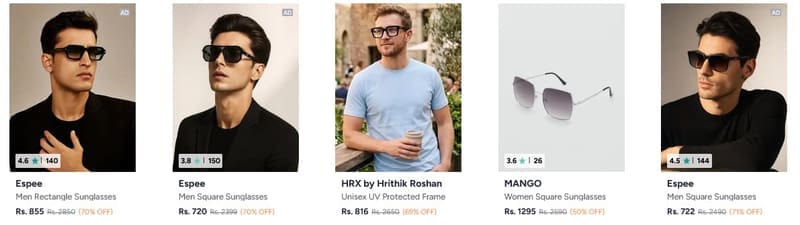 🔥 Myntra Eyewear Sale – Up to 90% OFF 🕶✨