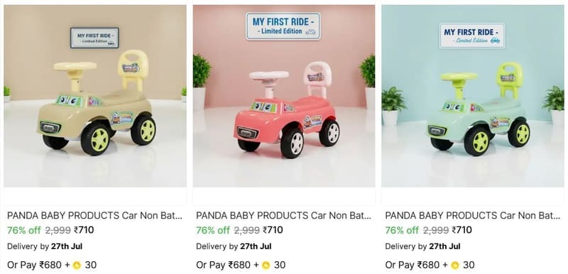 🔥  Rideon From ₹710