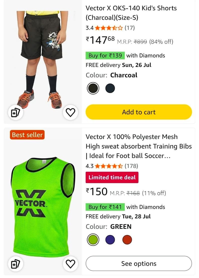 Upto 85% Off On Vector X Sports Clothing