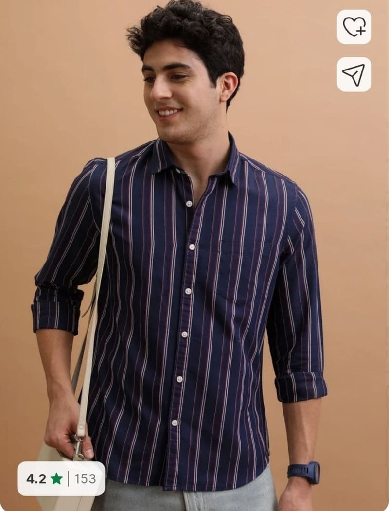 Highlander Stripped Casual Shirt flat 68% OFF 💯💯