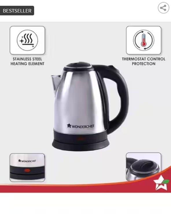⚡️ WONDERCHEF Crescent Electric Kettle ☕️