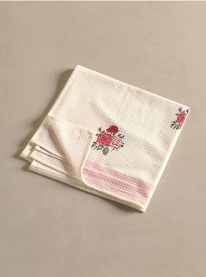 🛁 Peepul Tree Handblocked Pure Cotton Bath Towel (60×30 Inch)