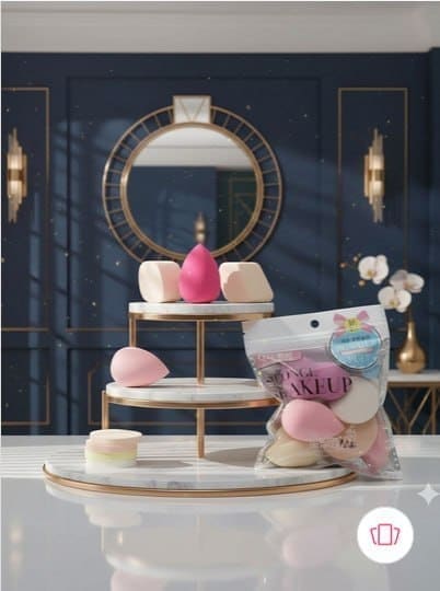 💄 GLAMEZONE Set Of 6 Long-Lasting Beauty Makeup Sponges ✨🔥