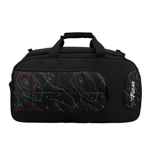 F Gear Enduro Topo Black 32L Travel Duffle Bag with Spacious...