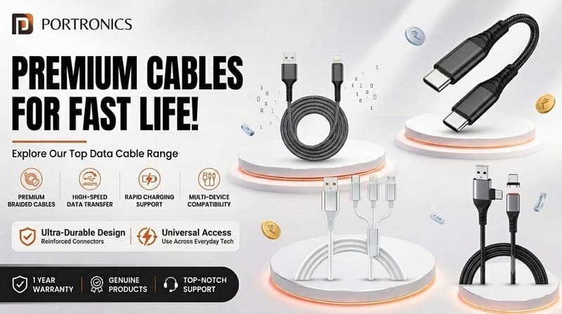 Hamara Mall: Portronics Cables Deals